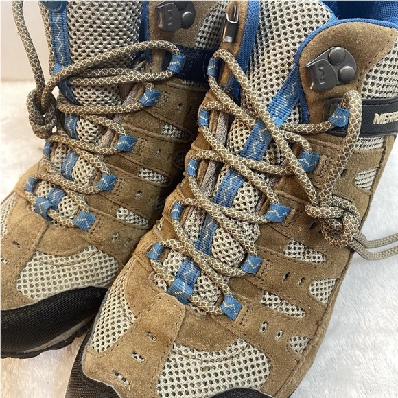 Merrell Kangaroo Celestial Brown Blue Trail Hiking Boots J598204C Women’s Size 9 - Picture 4 of 16